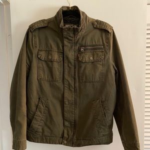 Levi’s Green Stand-Collar Military Jacket